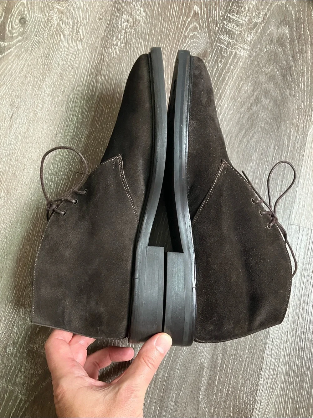 Barneys New York CO-OP  Dark Brown Suede Chukka Boots
